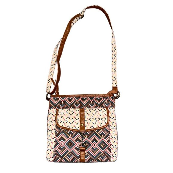 Stone Mountain Accessories Handbags - Mandala Crossbody Bag Aztec Vibrant Small Satchel Purse Western